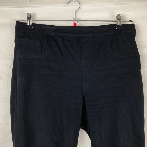 SPANX Perfect Black Jean Leggings Pants Womens Sz L Comfort Stretch Shaping - Picture 3 of 7